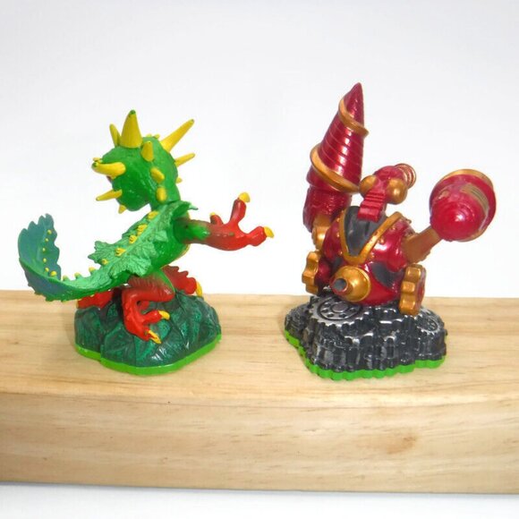 Skylanders Spyro's Adventure Bash Camo Drill Sergeant Sonic Boom Figures & Cards - Picture 3 of 6